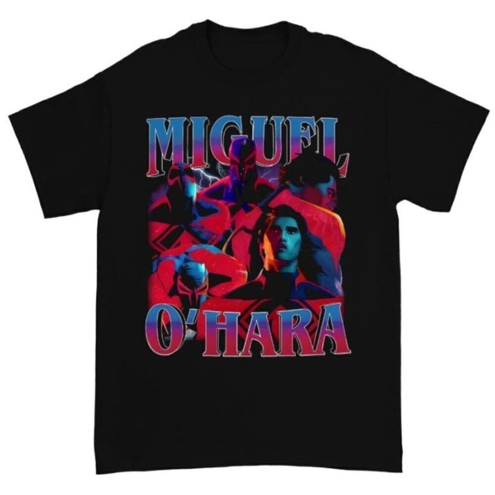 Miguel OHara Spiderman Across Spider Verse Retro Art Unisex T-Shirt